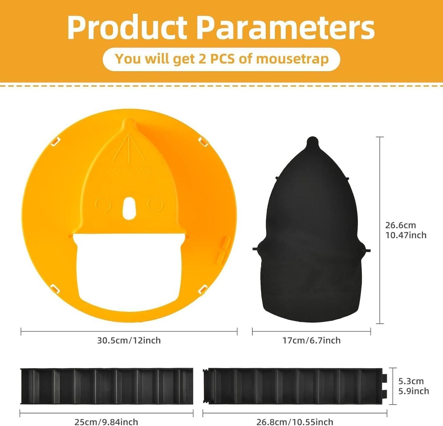 Humane Slide Bucket Mouse Trap with Ramp – Safe, Reusable & Pet-Friendly