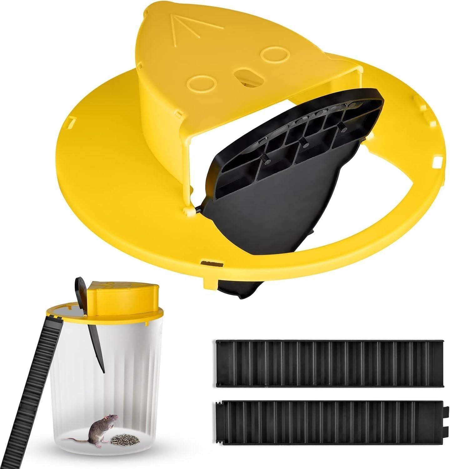 Humane Slide Bucket Mouse Trap with Ramp – Safe, Reusable & Pet-Friendly